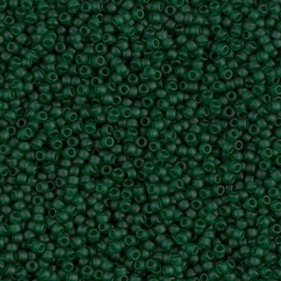 Miyuki Seed 0156F Green Size 15 11 8 Matt Transparent Dark Emerald Bead 10g