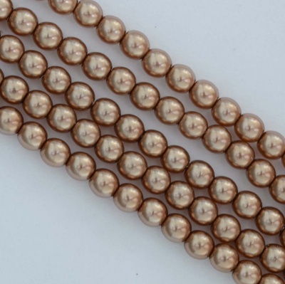 Glass Pearl Round Brown 2 3 4 6 mm Sand 10127 Czech Beads