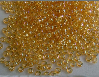 Miyuki Seed 0251 Gold Size 11 Transparent Light Topaz AB Bead 10g