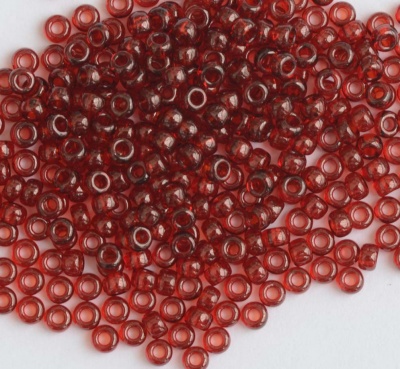 Miyuki Seed 0304 Red Size 15 11 8 6  Garnet Gold Lustre Bead 10g