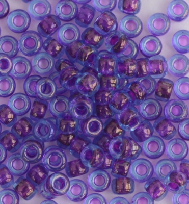 Miyuki Seed 0352 Purple Size 15 11 8 6  Fuchsia Lined Aqua Lustre Bead 10g