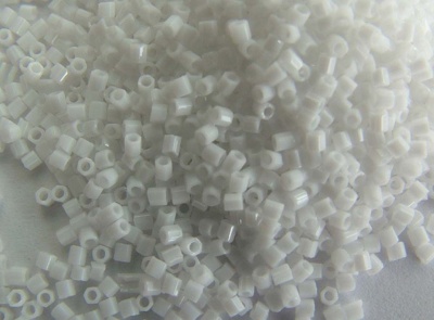 Miyuki Seed Hex White 0402 Size 15c White Cut Bead 10g
