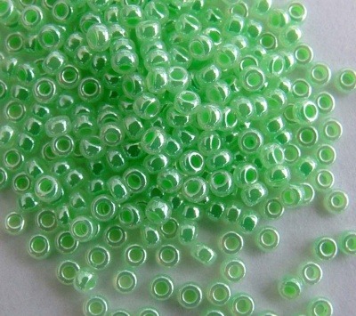 Miyuki Seed 0520 Green Size 15 11  Mint Green Pearl Ceylon Bead 10g
