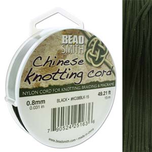 Chinese Knotting Cord 1.5mm .8mm 13 Colours