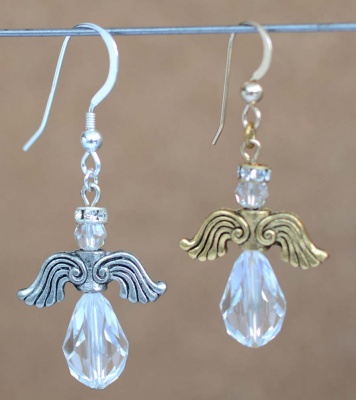 Kit Angel Pear Crystal Earring Swarovski Beads