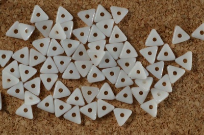 Tri White Chalk White  03000 Czech Beads x 5g