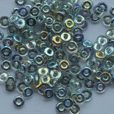 O Beads Blue Crystal Blue Rainbow 00030-98538 Czech Glass Beads x 5g