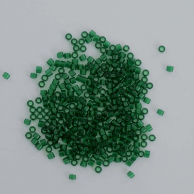 Miyuki Delica DB0713 Green Size 11 10 Transparent Dk Emerald 5g