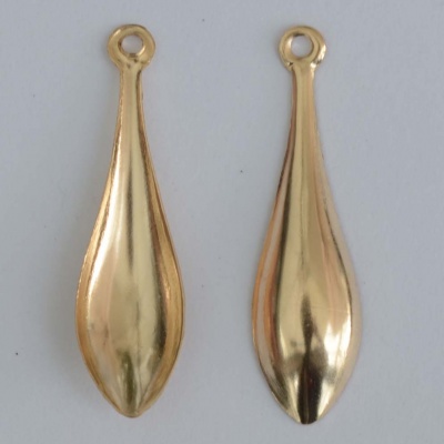 Rolled Gold Filled Earrings Dangles Drops Yellow x 2