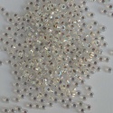 Miyuki Seed 1001  Silver Size 11 8  Silver Lined Crystal AB Bead 10g