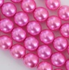 Glass Pearl Round Pink 2 3 4 8 mm Hot Pink 24276 Czech Beads