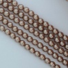 Glass Pearl Round Brown 2 3 4 6 8 mm Cocoa 70417 Czech Beads