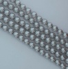 Glass Pearl Round Silver 2 3 4 6 8 mm Platinum 70483 Czech Beads