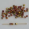 Fire Polished Red 3 4 mm Crystal Magic Apple 00030-95600 Czech Bead