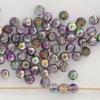Druk Round Purple 3 4 6 mm Crystal Magic Purple 00030-95500 Czech Glass Bead