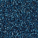 Miyuki Delica DB0608 Blue Size 11 Dyed Silver Lined Blue Zircon Bead 5g