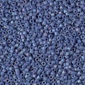 Miyuki Delica DB2317 Blue Size 11 Matt Opaque Glazed Bayberry AB Bead 5g