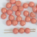 Cabochon Czechmates 7mm Pink Alabaster Watermelon 02010-10010 Beads x 5g