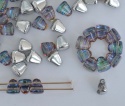 Nib Bit Blue Crystal Backlit Petroleum 00030-22601 Czech Glass Bead x 10g