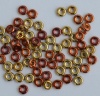 O Beads Gold Jet California Gold Rush 23980-98542 Czech Glass x 5g