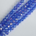 Crystal Faceted Round Blue  3mm cobalt AB Chinese  Bead x 200