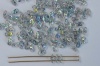 Super8 Blue Crystal Blue Rainbow 00030-98538 Czech Glass Bead x 5g