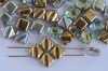 Silky Gold Crystal Golden Rainbow 00030-98536 Czech Glass Beads x 10g