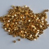 Miyuki Delica Hex DBC0031 Gold Size 15 11 24ct Gold Plated Cut Bead 2g