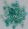 O Beads Green Emerald AB 50730-28701 Czech Glass x 5g