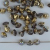 Button Beads Gold Crystal Golden Rainbow 00030-98536 Czech Glass x 25