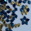 Dragon Scales Blue Jet California Blue 23980-98548 Czech Glass Bead x 5g