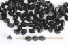 Pinch Black 5 7 mm Jet 23980 Czech Glass Beads x 10g