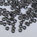 O Beads Grey Jet Hematite 23980-14400 Czech Glass x 5g