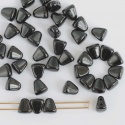 Nib Bit Black Jet 23980 Czech Glass Bead x 10g