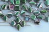 Silky Green Jet Vitrail Full 23980-29443 Czech Glass Beads x 10g