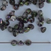 Button Beads Green Crystal Magic Orchid 00030-95000 Czech Glass x 25