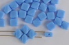 Silky Blue Opaque Blue 33100 Czech Glass Beads x 10g