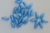 Chilli Blue Alabaster Pastel Turquoise 02010-25020 Czech Glass Bead x 25