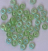 O Beads Green Peridot AB Matt 50510-28771 Czech Glass x 5g