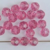 Swarovski Hex Faceted 5000 Pink 3 4 mm Rose 209 Round Beads