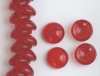 Piggy Red Ruby Transparent 90090 Czech Glass Beads  x 50