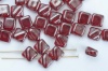 Silky Red Transparent Dark Ruby Shimmer 90100-14400 Czech Glass Beads x 10g