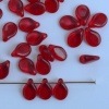 Pip Red Ruby Transparent 90080 Czech Glass Bead x 25
