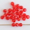 Swarovski Hex Faceted 5000 Red 3 4 mm Siam Light 227 Round Beads