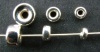 Sterling Silver Bead Plain Rondelle 3mm x 5