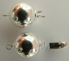 Sterling Silver Clasp Pearl Round Ball Necklace Fasten 12mm 14mm x 1