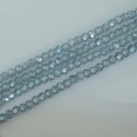 Crystal Faceted Round Grey  2 mm Crystal Silver Grey Shimmer Chinese  Bead x 200