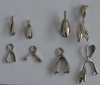 Sterling Silver Pendant Pinch Bails 4 Styles Sizes x 1