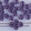 Honeycomb Purple Tanzanite 20500 Czech Glass Beads x 30