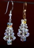 Kit Swarovski Christmas Tree Crystal AB Angel Top Earring Beads